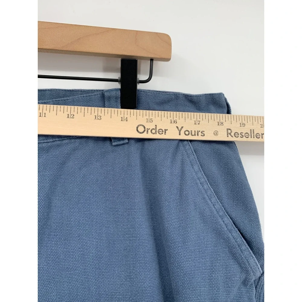 Southern Marsh Pants Mens 36x32 Blue Cotton Canvas Chino Straight Leg Preppy